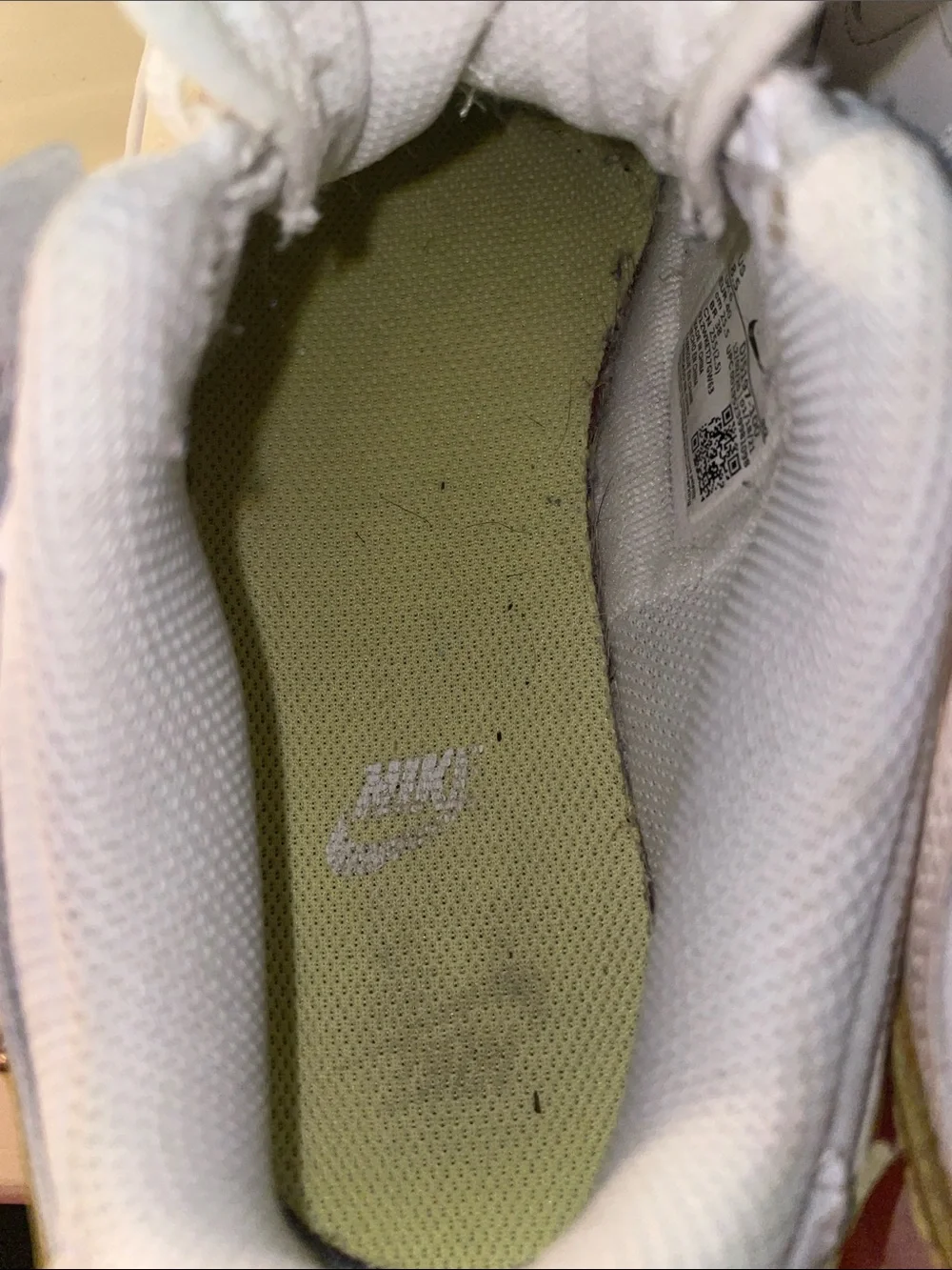 Nike Air Force 1 Shadow Barely Volt White Sneakers Women's 8.5 DJ5197-100
